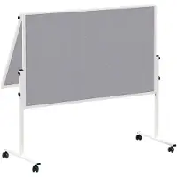 MAUL MAULsolid Vilt Begeleidingsbord Niet magnetisch 129 (B) x 56 (D) x 193,5 (H) cm Grijs
