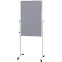 MAUL MAULsolid Vilt Begeleidingsbord Niet magnetisch 84 (B) x 56 (D) x 193,5 (H) cm Grijs