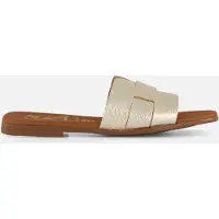 OH MY SANDALS Slippers goud Leer Maat 42