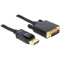 DeLOCK Premium DisplayPort naar DVI kabel - DP 1.1 (1920 x 1200) / zwart - 5 meter