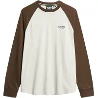 Superdry Shirt 'Essential' bruin / wit