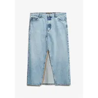 Superdry Denim Maxirok met Split Blauw Grootte: 30