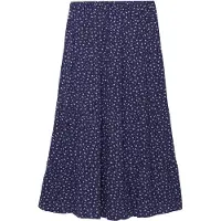 Superdry Geweven Gelaagde Maxi Rok Blauw Grootte: 36