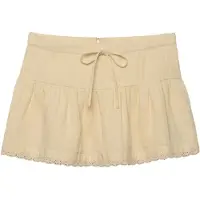 Superdry Broderie Trim Mini Rok Relaxed Pasvorm Yellow Grootte: 38