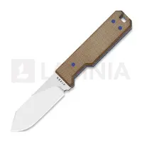Kizer Cutlery Abrams 14C28N mes, Brown Norplex Ultrex, Stonewash