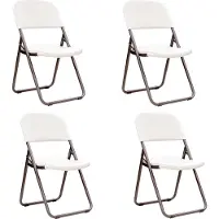 Lifetime 4 stuks stevige klapstoelen van kunststof max 125 kg -