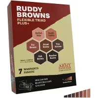 The Army Painter Warpaints Fanatic: Ruddy Browns Flexible Triad PLUS+ | The Army Painter verfset