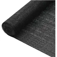 vidaXL Privacynet 75 g/m² 3,6x25 m HDPE zwart