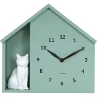Karlsson Klok Sitting Cat Grayed Jade