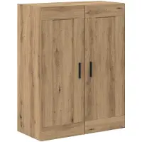vidaXL Highboard 2 pcs Artisan Eiken 69,5 x 34 x 180 cm Bewerkt hout