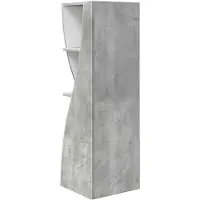 vidaXL Hoekkast 32x32x102cm Bewerkt hout Beton Grijs