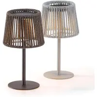 Philippi Lumen tafellamp - Tuin tafellampen - Beige - Op zonne-energie - Olefin outdoor stof
