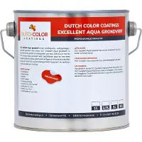 Dutch Color DCC Excellent Aqua Grondverf RAL 9001 | Crèmewit 10L