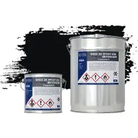 Wixx 2K Epoxy 650 Extreme Betoncoating RAL 9005 | Gitzwart 10L