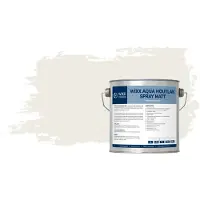 Wixx Aqua Houtlak Spray Matt RAL 9010 | Zuiver Wit 10L