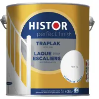 Histor Perfect Finish Traplak Zijdeglans (Anti-Slip) RAL 9016 | Verkeerswit 2.5L