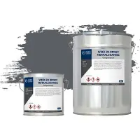 Wixx 2K Epoxy Metaalcoating RAL 7015 | Leigrijs 5L