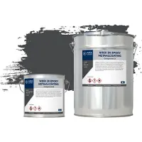 Wixx 2K Epoxy Metaalcoating RAL 7021 | Zwartgrijs 10L