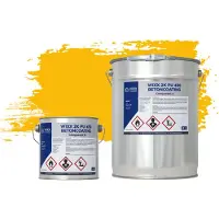 Wixx 2K PU 450 Betoncoating RAL 1023 | Verkeersgeel 5L