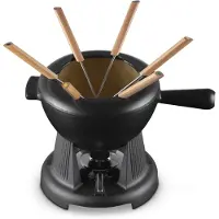 Le Creuset Fondue Set Mat Zwart