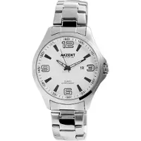 Akzent Herenhorloge van roestvrij staal Adel EXCLUSIVE herenhorloge met roestvrijstalen band