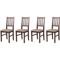 LeafDesign ESSZIMMERSTUHL - Set van 4 stoelen, model Bos, kleur 4, notenhout, Inari, 23