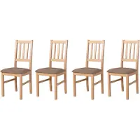 LeafDesign ESSZIMMERSTUHL - Set van 4 stoelen, model Bos, kleur 4 sonoma inari, artikelnummer 23