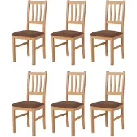 LeafDesign ESSZIMMERSTUHL - Set van 6 stoelen, model Bos, kleur 4 sonoma soro, afmetingen 28