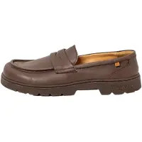 El naturalista Leren mocassins N5239 Nomada bruin (42), Leer, Plat, Geen, Casual 2523912ZJ005_012