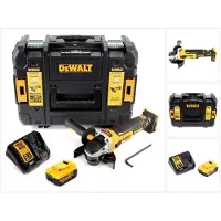 DeWalt DCG 405 M1 accu haakse slijper 18V 125mm borstelloos + 1x accu 4.0Ah + lader + TSTAK