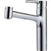 Franke messing mengkraan voor hoge druk, model Centro met uittrekbare douchekop, chroom, bediening aan de bovenkant, artikelnummer 115.0600.
