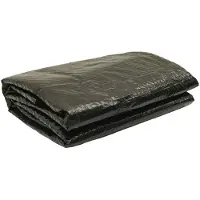 vidaXL Zonne Zwembad Dek 356 x 356 cm 0,1 mm Rond 0,1 mm PE Zwart