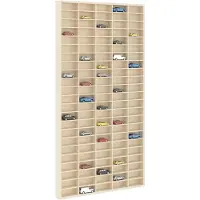 vidaXL Wanddisplaykast Muurmontage Beige 50 x 4,5 x 96 cm Bewerkt hout