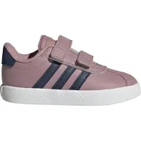 Adidas Sportswear VL Court 3.0 leren sneakers - roze/donkerblauw Jongens/Meisjes Suède - maat 27