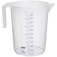 Hünersdorff Meetkan | 5000 ml polypropyleen transparant | D203xH257mm | greep open | 1 stuk - 939500 939500