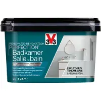 V33 Badkamerverf Renovatie Perfection Zachtgrijs Zijdeglans 2l