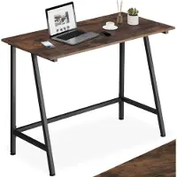 TecTake - Bureau Newton industrieel donkerbruin - 100 x 50 x 77 cm - 404421