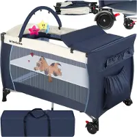 TecTake Campingbed tectake - Blauw