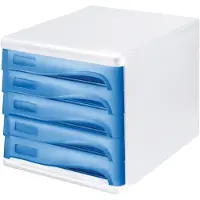 Helit H24017-34 Abfallbehälter blau 30l