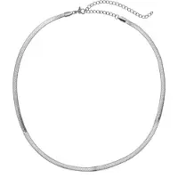 Cala Rose Ketting 'SLEEK SNAKE' zilver