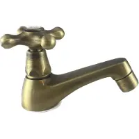 Pb klassieke fonteinkraan met sterknop koud water laag model brons 1208956902