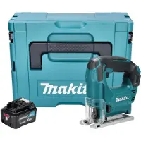 Makita JV 101 DM1J accu-decoupeerzaag 12 V max. 65 mm + 1x accu 4,0 Ah + Makpac - zonder oplader