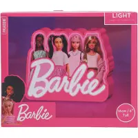 Paladone Barbie Licht – 16cm Roze Sfeerlamp met 4 Barbie Silhouetten – Officieel Gelicentieerd Barbie Product –