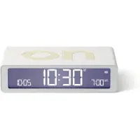 Lexon Flip Classic ON OFF omkeerbare oplaadbare Wekker - Wit