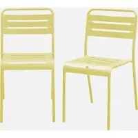 Sweeek - Set van 2 tuinstoelen metaal - amélia