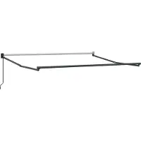 vidaXL Handmatig Afsheringsframe 3,5 x 2,5 m Antraciet