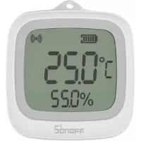 Sonoff Temperatuur- en vochtigheidssensor | IP65 | LCD | Batterij | Zigbee