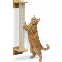 Eyepower 66 cm krabpaal voor katten, geschikt voor wandmontage - krabpaal met sisalstengel
