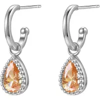 Hey Happiness Oorbellen 'January Birthstone' zilver