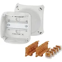 Hensel 62000419 Aftakdoos Met schroefklemmen, Halogeenvrij (l x b) 130 mm x 130 mm 1 stuk(s)